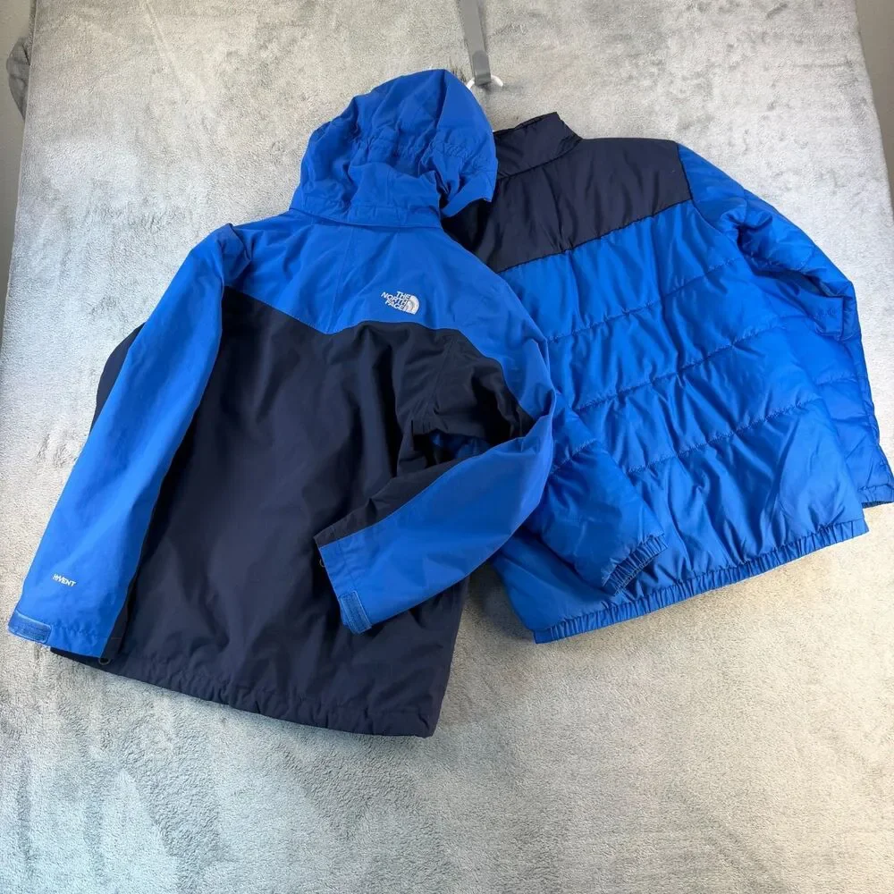 North Face Boys 3-in-1 TriClimate Jacket HyVent Powder Skirt Size L 14/16